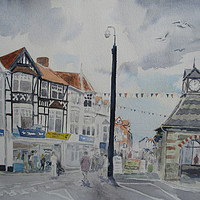 Buy canvas prints of Sheringham High Street by Martin Howard