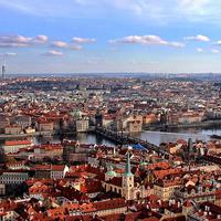 Buy canvas prints of Prague Cityscape by Richard Cruttwell