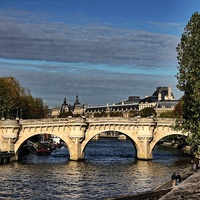 Buy canvas prints of River Seine, Paris by Richard Cruttwell