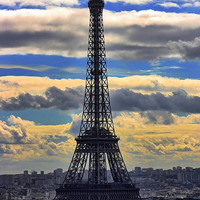 Buy canvas prints of Eiffel Tower, Paris by Richard Cruttwell