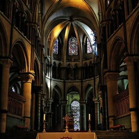 Buy canvas prints of Inside Canterbury Cathedral by Richard Cruttwell