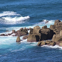 Buy canvas prints of Lands End by Richard Cruttwell