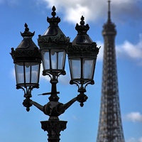 Buy canvas prints of Paris Street Lamp by Richard Cruttwell