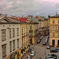 Buy canvas prints of Miodowa Street in Krakow by Richard Cruttwell