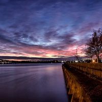 Buy canvas prints of River Medway at Strood by Richard Cruttwell