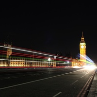 Buy canvas prints of Westminster Bridge at Night by Richard Cruttwell
