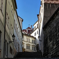 Buy canvas prints of Steps in Prague by Richard Cruttwell