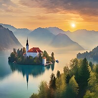 Buy canvas prints of Impressions of Lake Bled by Scott Anderson