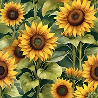Buy canvas prints of Sunflowers by Scott Anderson