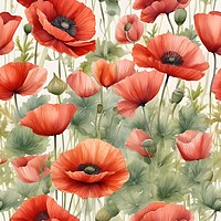 Buy canvas prints of Poppies by Scott Anderson
