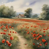 Buy canvas prints of Poppies and Countryside by Scott Anderson