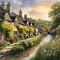 Buy canvas prints of Impression of Cotswolds by Scott Anderson