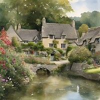 Buy canvas prints of Impression of the Cotswolds by Scott Anderson