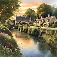 Buy canvas prints of Impression of the Cotswolds by Scott Anderson