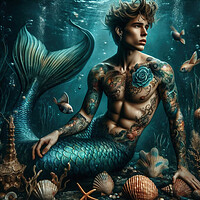 Buy canvas prints of The Merman by Scott Anderson