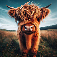 Buy canvas prints of Highland Cow by Scott Anderson