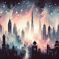 Buy canvas prints of Dubai Skyline by Scott Anderson
