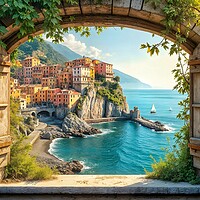 Cinque Terre Landscape Italy