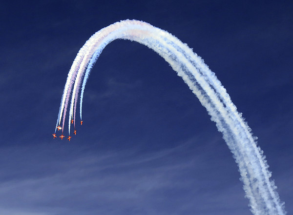 Red Arrows Picture Board by Scott Anderson