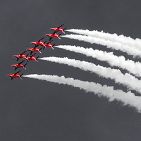 Buy canvas prints of Red Arrows by Scott Anderson