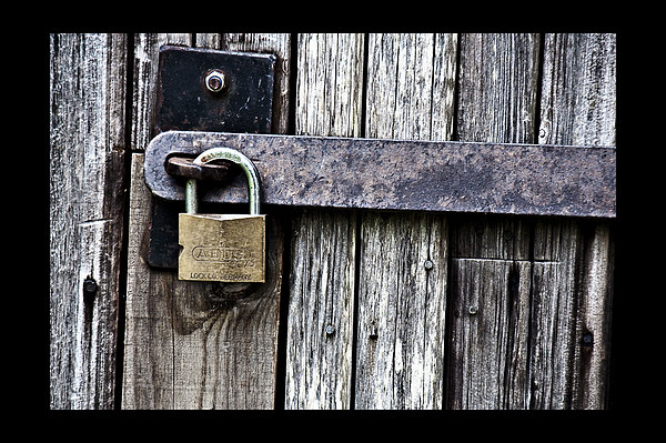 Old Lock Picture Board by Scott Anderson