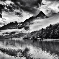Buy canvas prints of Misty Lake in Norway by Scott Anderson