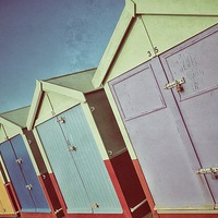 Buy canvas prints of Brighton Beach Huts by Scott Anderson