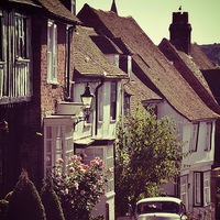 Buy canvas prints of Mermaid Street, Rye by Scott Anderson