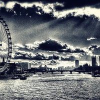 Buy canvas prints of London Eye and Houses of Parliament by Scott Anderson
