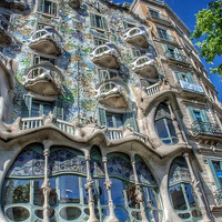 Buy canvas prints of Casa Batllo, Gaudi, Barcelona by Scott Anderson