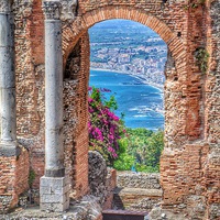 Buy canvas prints of Taormina, Sicily, Italy by Scott Anderson