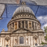 Buy canvas prints of St Pauls Reflection by Scott Anderson