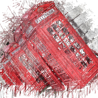 Buy canvas prints of London Phone Boxes by Scott Anderson