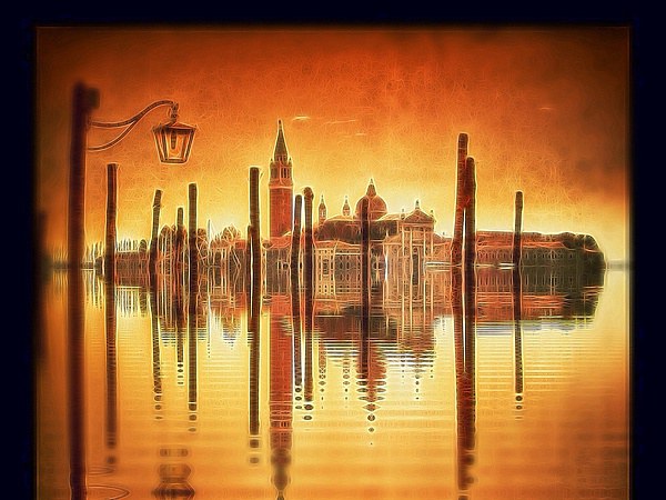  Flooded Venice Picture Board by Scott Anderson