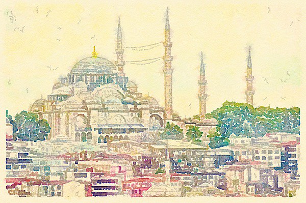 Blue Mosque, Istanbul, Turkey Picture Board by Scott Anderson
