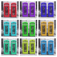 Buy canvas prints of  Phone Boxes Multi Coloured by Scott Anderson