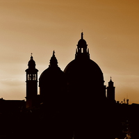 Buy canvas prints of  Venice Silhouette by Scott Anderson
