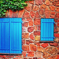 Buy canvas prints of Blue Shutters by Scott Anderson