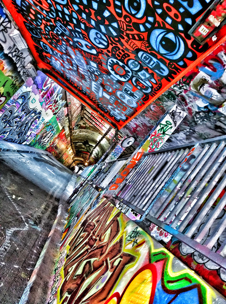 Graffiti Tunnel  Picture Board by Scott Anderson