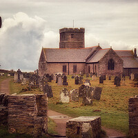 Buy canvas prints of Tintagel Church, Cornwall by Scott Anderson