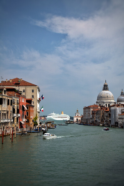 Cruise ship in Venice  Picture Board by Scott Anderson