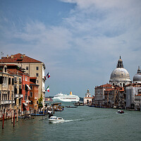 Buy canvas prints of Cruise ship in Venice  by Scott Anderson