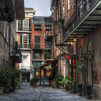 Buy canvas prints of Jackson Square Alley by Greg Mimbs