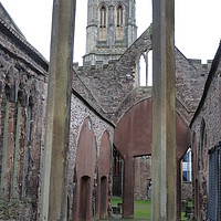 Buy canvas prints of Temple Church Ruins Bristol  by Stephen Cocking