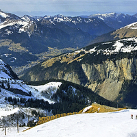 Buy canvas prints of  Spring beckons in the Alps by Andy Armitage