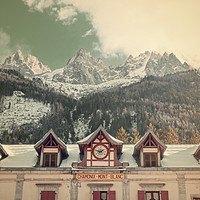 Buy canvas prints of Grand hotel Chamonix by Andy Armitage