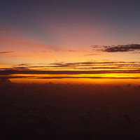 Buy canvas prints of sunset through the clouds by uk crunch