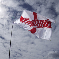 Buy canvas prints of England flag in sunlight by uk crunch