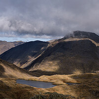 Buy canvas prints of Rolling clouds over Great Gable, The Lake District by Dan Ward