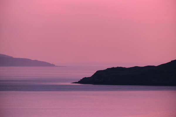 sunset on Loch Sunart, West Scotland Picture Board by Dan Ward